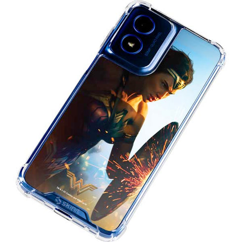 DC Comics Wonder Woman Action Pose Poster Moto G 5G (2024) Clear Case